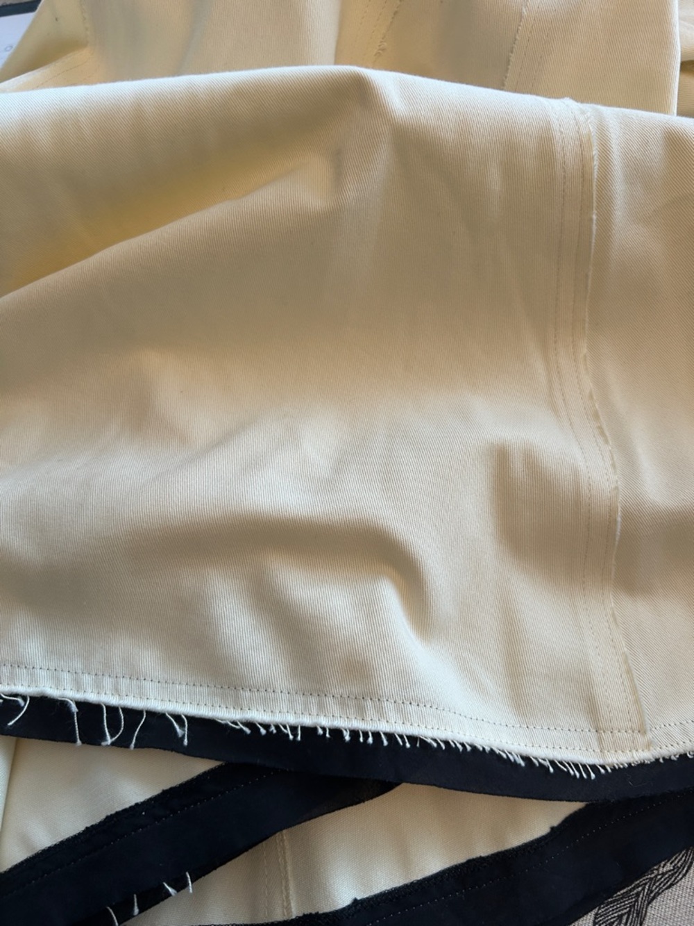 MASSIMO DUTTI Flounce Midi Denim Skirt With Contrasting Detail size US 6 - Picture 9 of 9